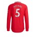 Cheap Manchester United Harry Maguire #5 Home Football Shirt 2022-23 Long Sleeve